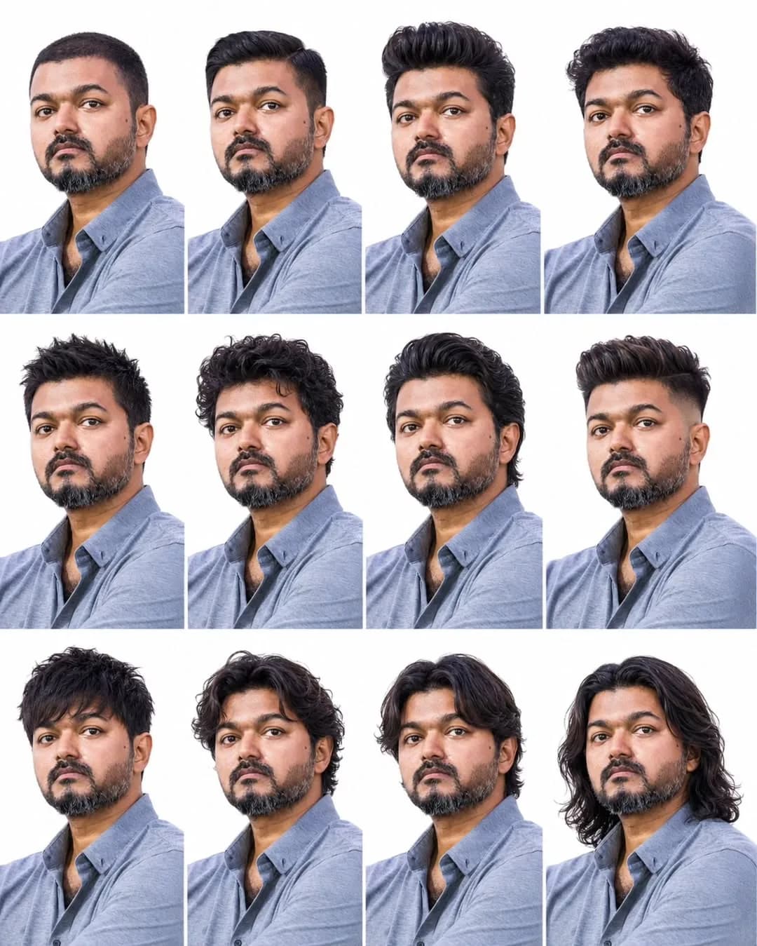 Viral AI Hairstyle Grid Prompt: Lock Character Face Consistency